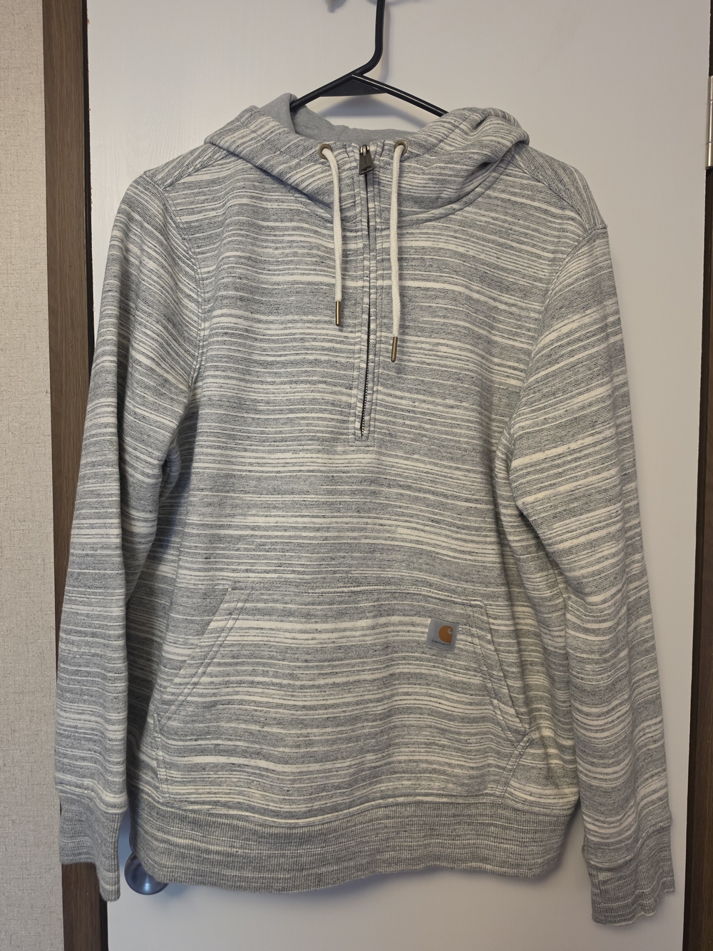 Carhartt Women's Relaxed Fit Quarter-Zip Space Dye Hoodie - Size L